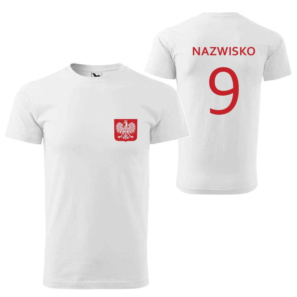 Koszulka Unisex Polska Kibica z Nazwiskiem