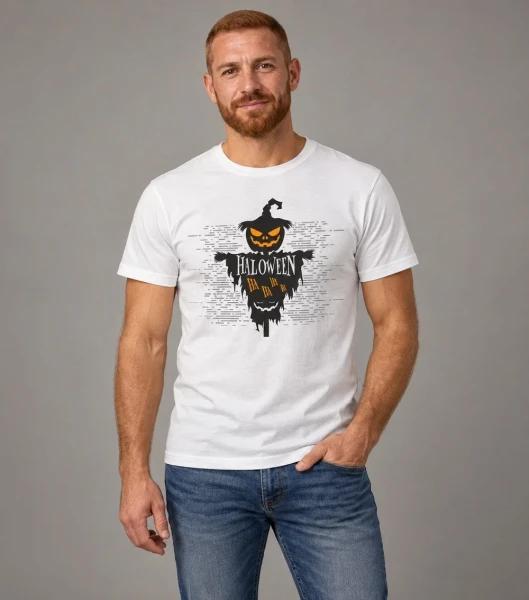 Koszulka Męska Halloween – model w koszulce