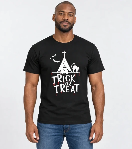 Koszulka Męska Trick Or Treat – model w koszulce