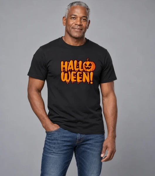 Koszulka Męska Halloween – model w koszulce
