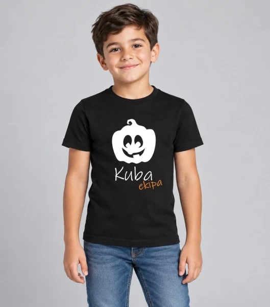 Koszulka Dziecięca T-shirt Halloween Ekipa – dziecko w koszulce