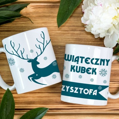 Kubek Świąteczny Z Napisem