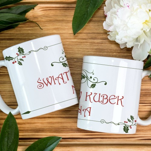 Kubek Wesołych Świąt Z Napisem