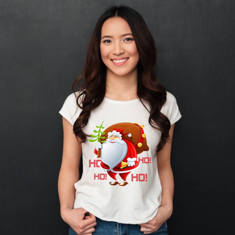 Koszulka Damska T-Shirt Świąteczna