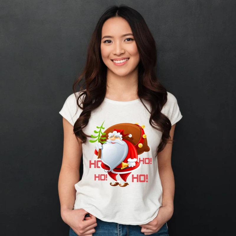 Koszulka Damska T-Shirt Świąteczna