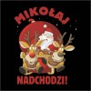 Koszulka Damska T-Shirt Świąteczna Mikołaj Nadchodzi