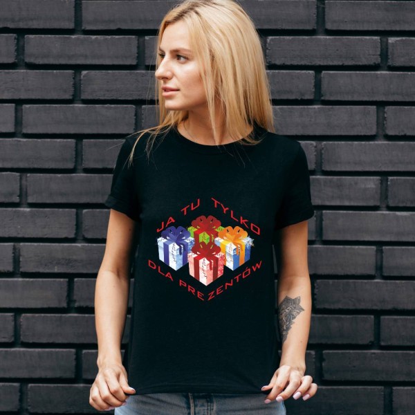 Koszulka Damska T-Shirt Świąteczna