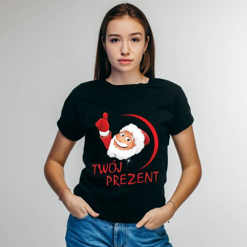 Koszulka Damska T-Shirt Świąteczna