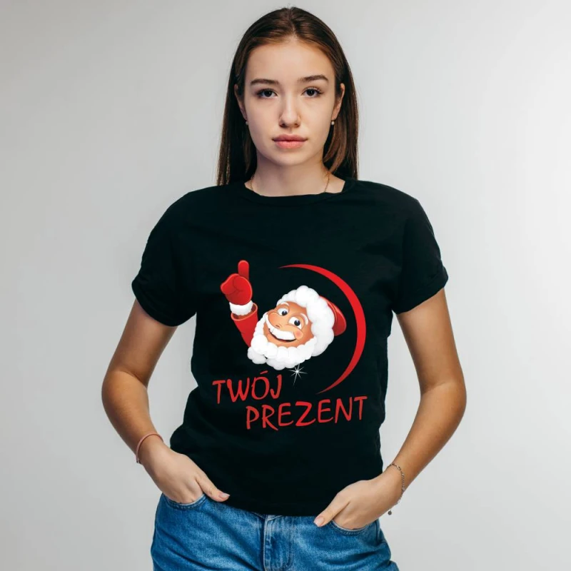 Koszulka Damska T-Shirt Świąteczna