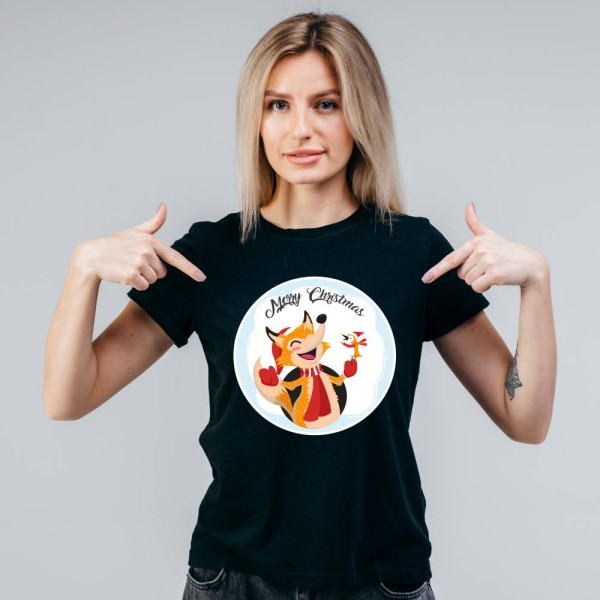 Koszulka Damska T-Shirt Świąteczna