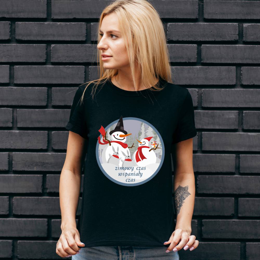 Koszulka Damska T-Shirt Świąteczna