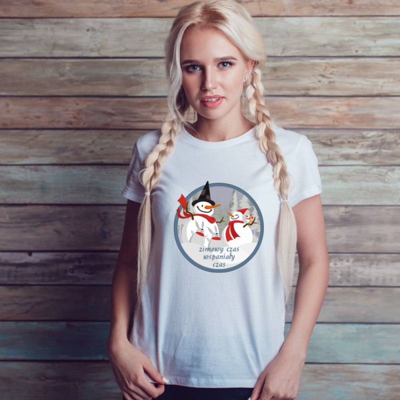 Koszulka Damska T-Shirt Świąteczna