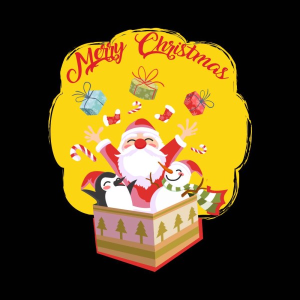 Koszulka Damska T-Shirt Świąteczna Merry Christmas