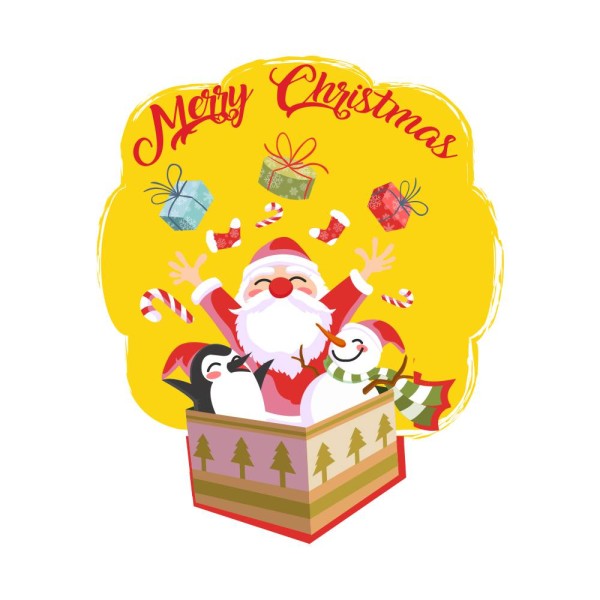 Koszulka Damska T-Shirt Świąteczna Merry Christmas