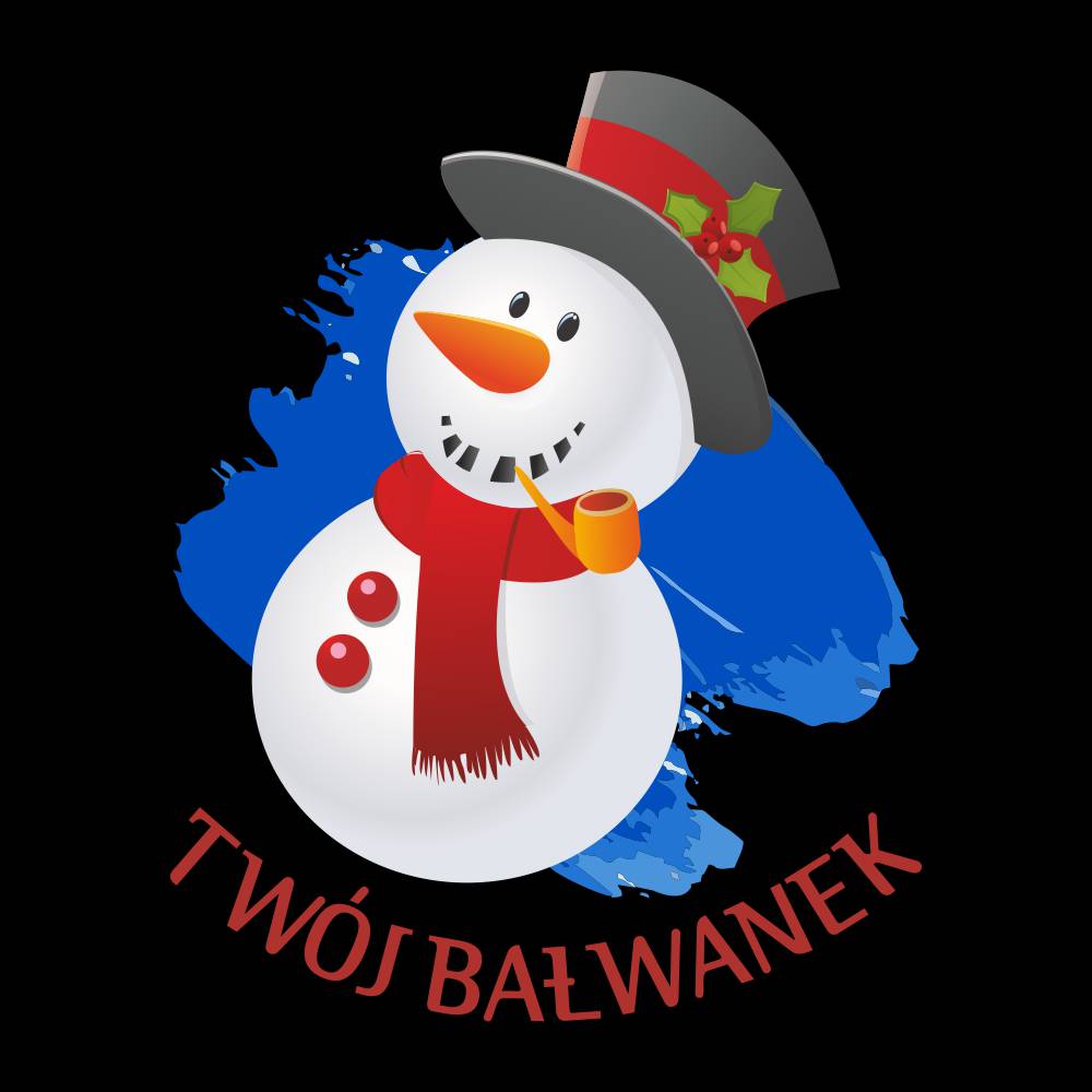 Koszulka Męska T-Shirt Świąteczna Twój Bałwanek