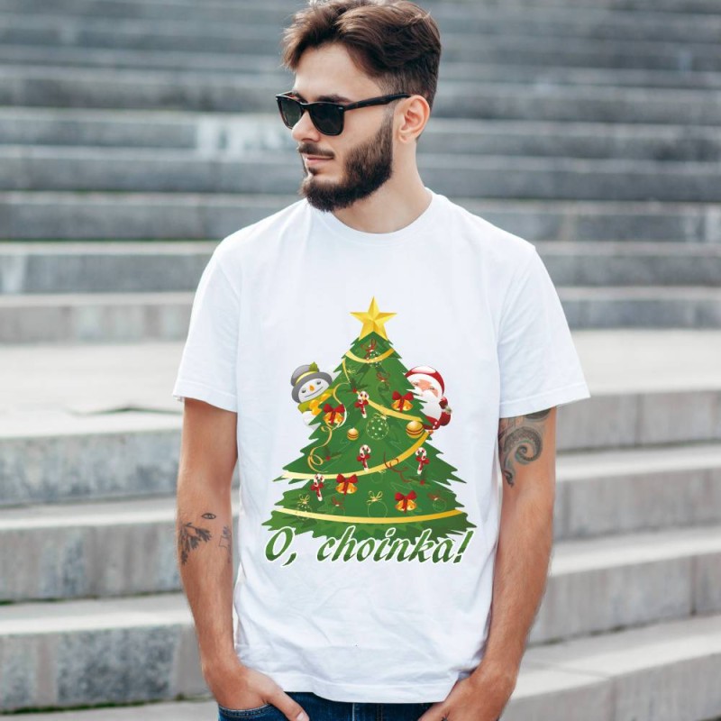 Koszulka Męska T-Shirt Świąteczna