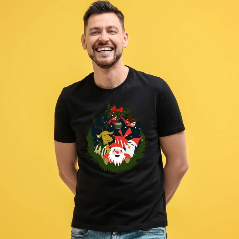 Koszulka Męska T-Shirt Świąteczna