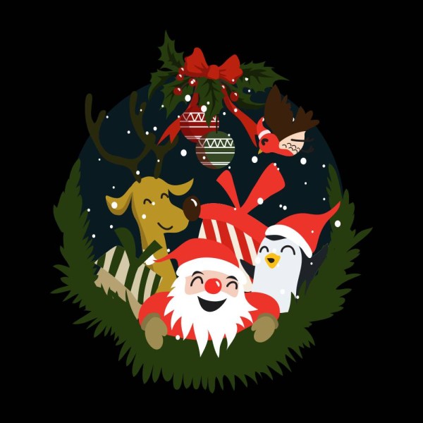 Koszulka Męska T-Shirt Świąteczna