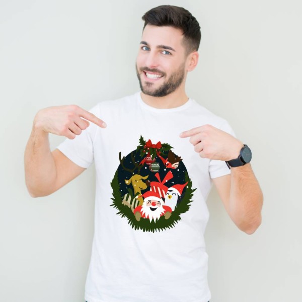 Koszulka Męska T-Shirt Świąteczna