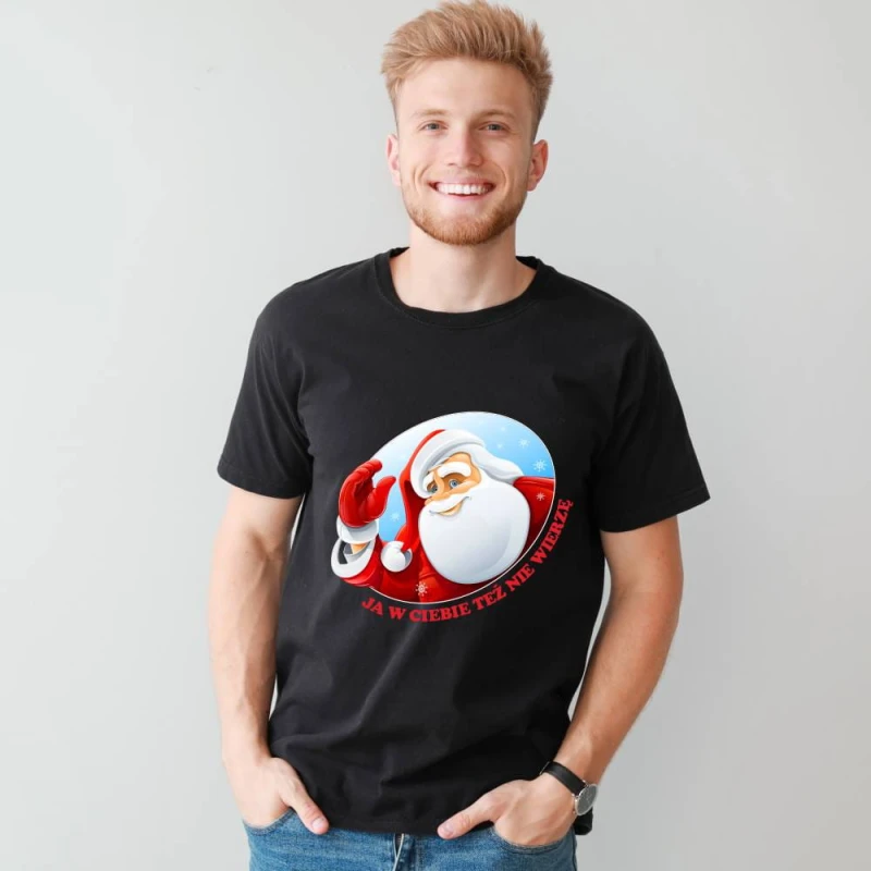 Koszulka Męska T-Shirt Świąteczna