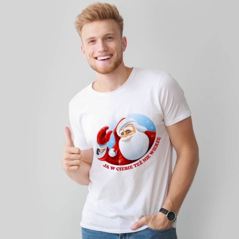 Koszulka Męska T-Shirt Świąteczna