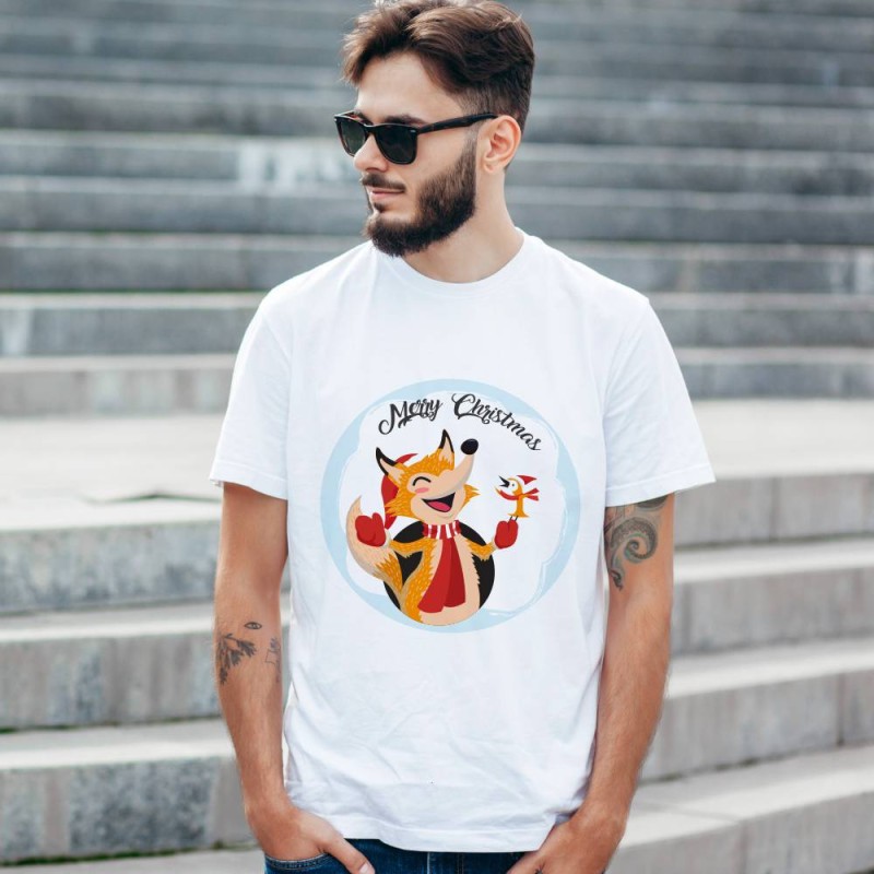 Koszulka Męska T-Shirt Świąteczna Merry Christmas