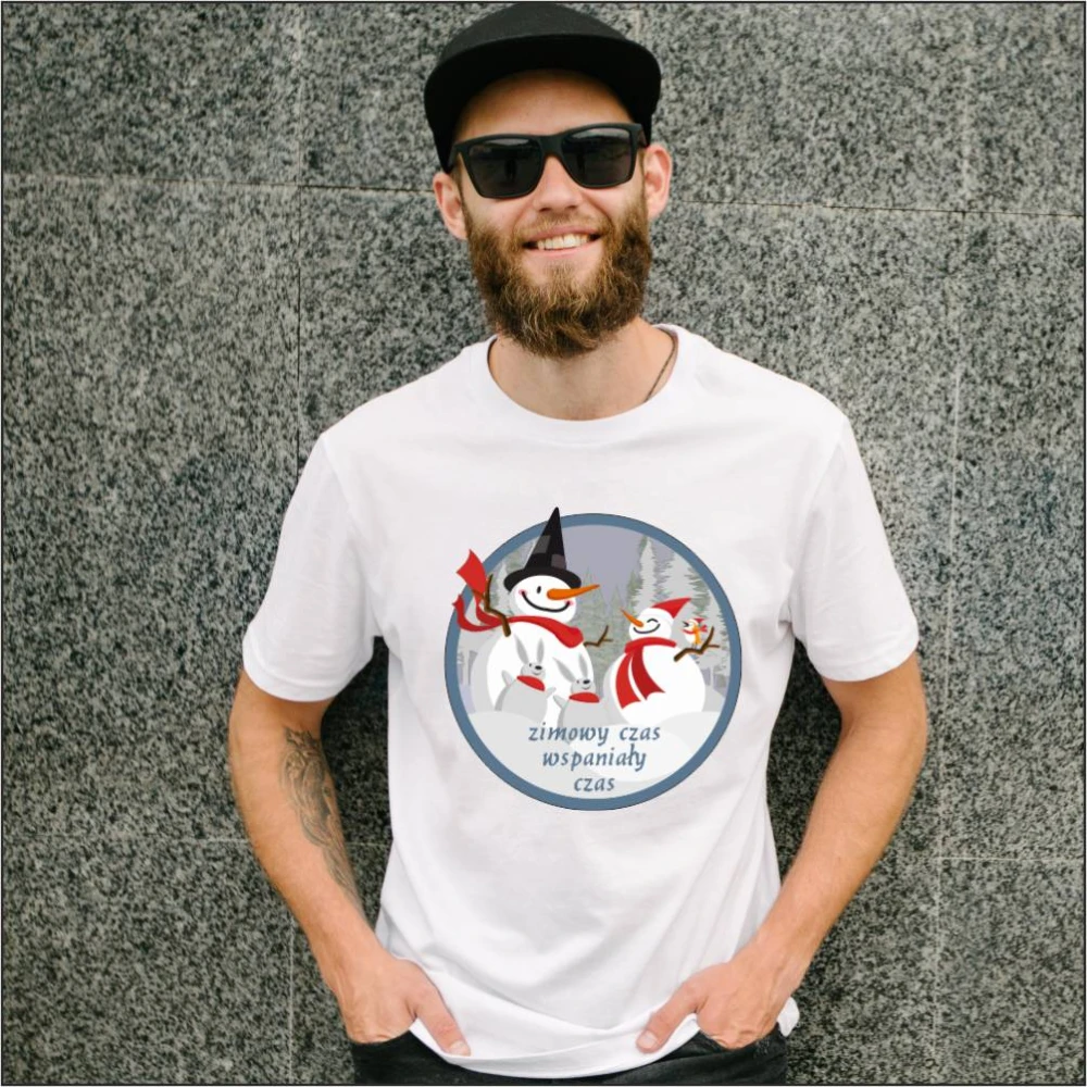 Koszulka Męska T-Shirt Świąteczna