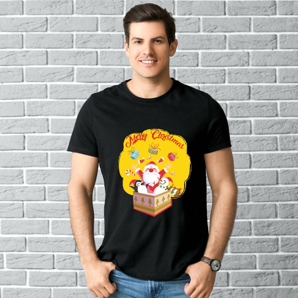 Koszulka Męska T-Shirt Świąteczna Merry Christmas