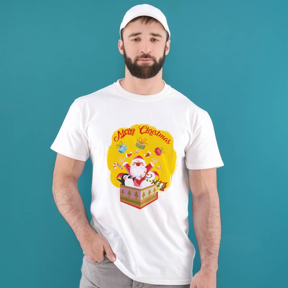 Koszulka Męska T-Shirt Świąteczna Merry Christmas