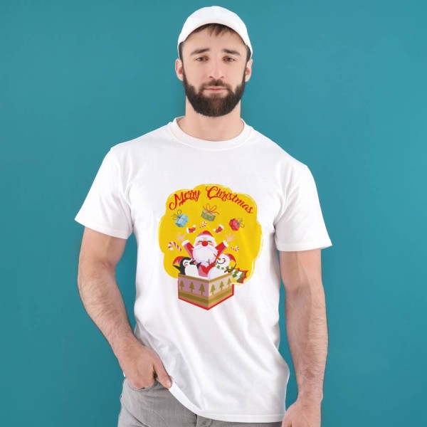 Koszulka Męska T-Shirt Świąteczna Merry Christmas