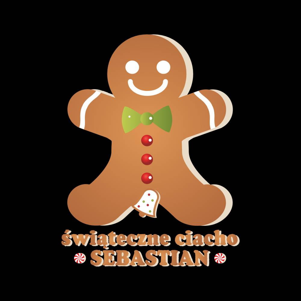 Koszulka Męska T-Shirt Świąteczne Ciacho + imię