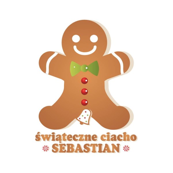 Koszulka Męska T-Shirt Świąteczne Ciacho + imię