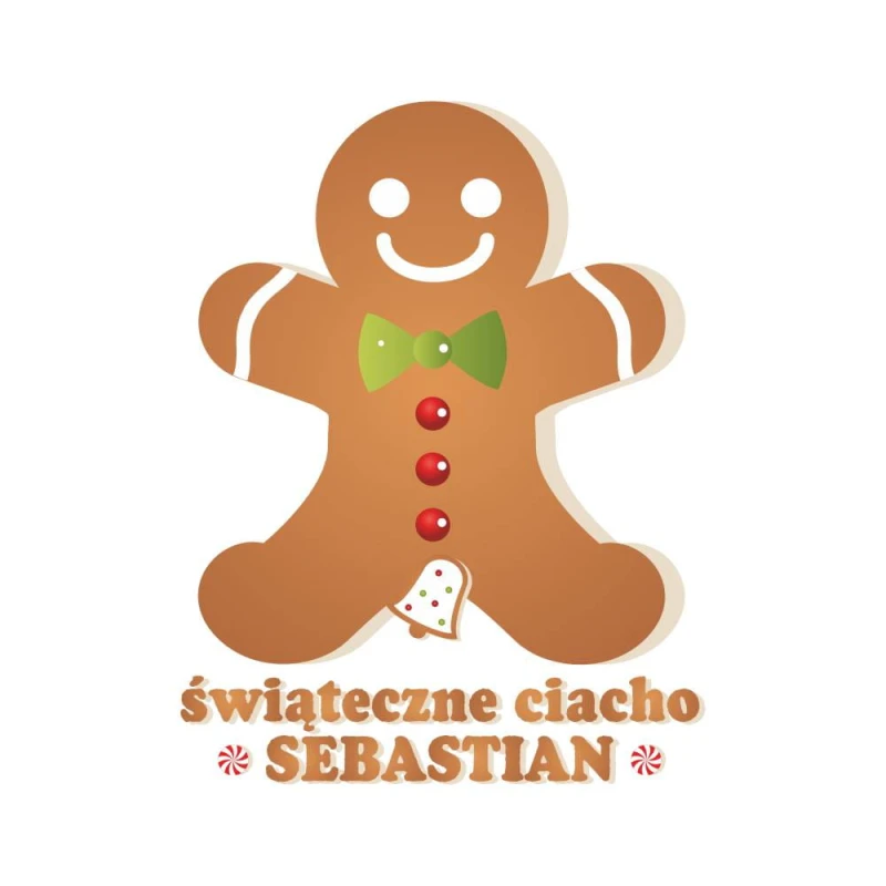 Koszulka Męska T-Shirt Świąteczne Ciacho + imię