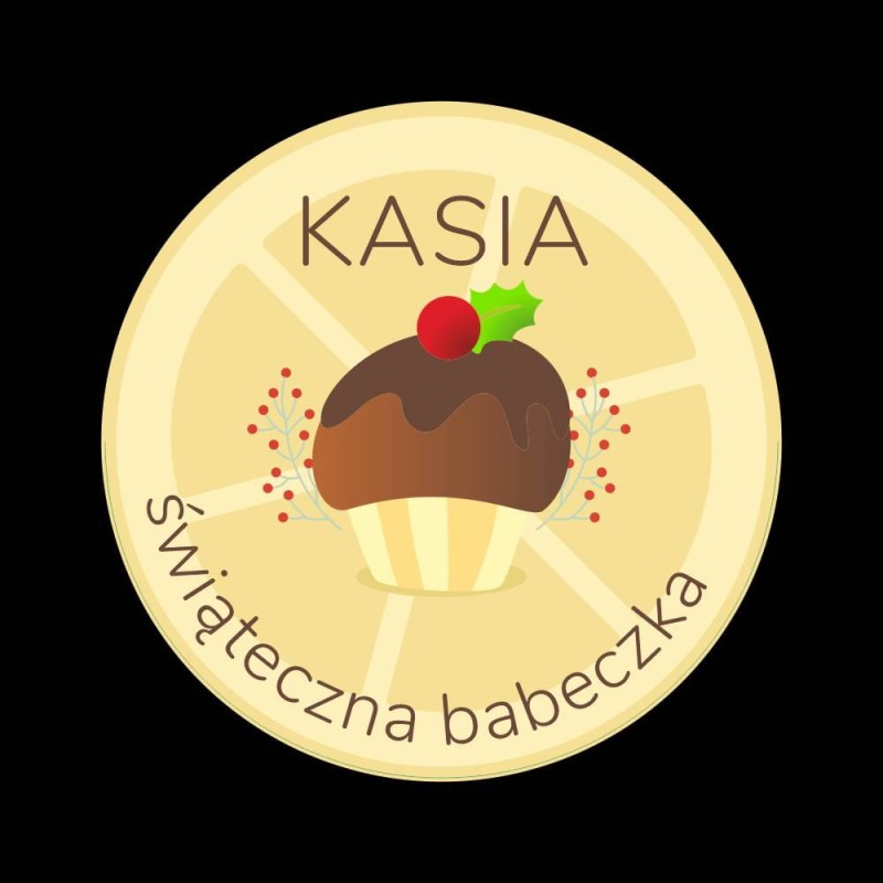 Koszulka Damska T-Shirt Świąteczna Babeczka Z Imieniem