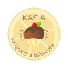 Koszulka Damska T-Shirt Świąteczna Babeczka Z Imieniem