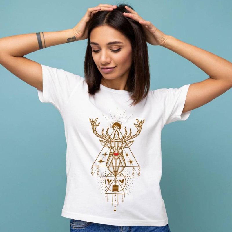 Koszulka Damska T-Shirt Świąteczna