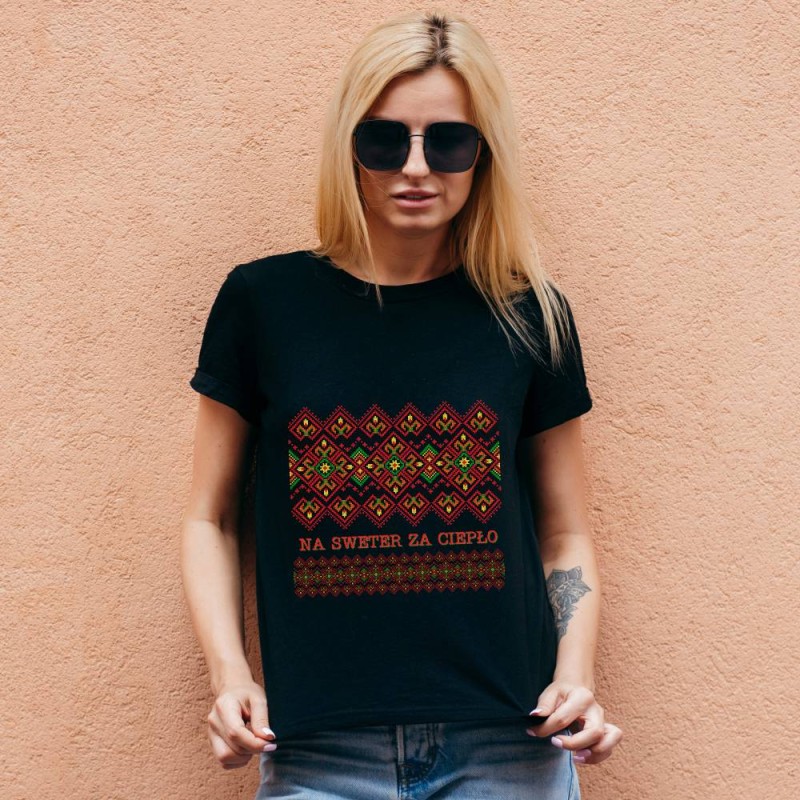 Koszulka Damska T-Shirt Świąteczna