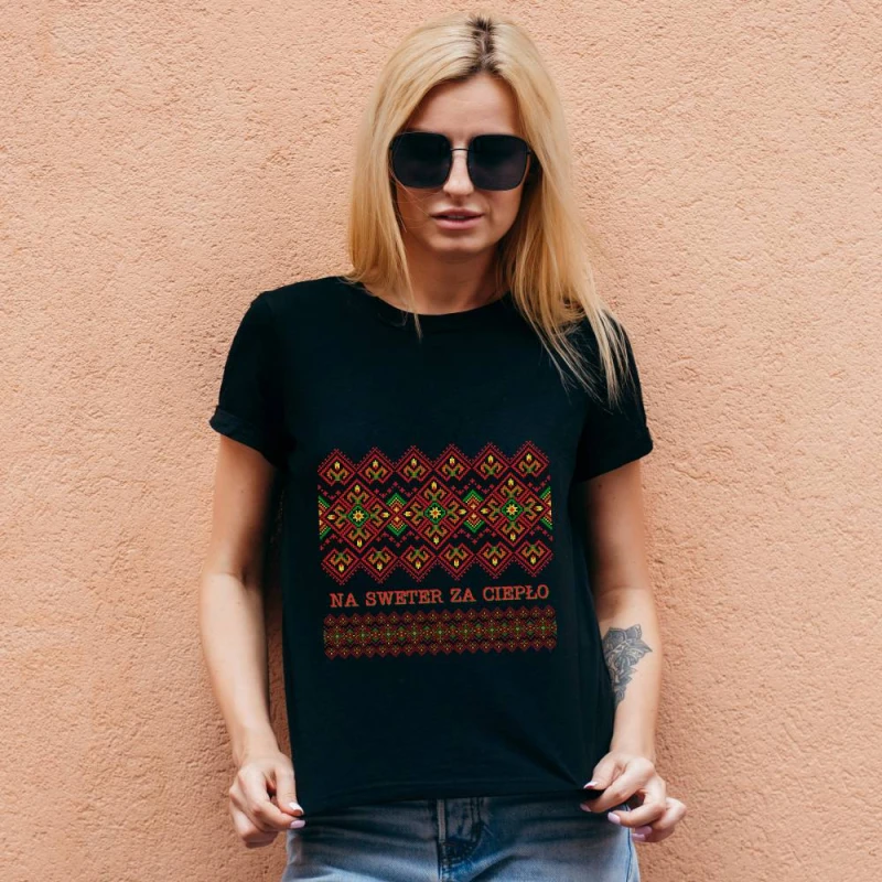 Koszulka Damska T-Shirt Świąteczna