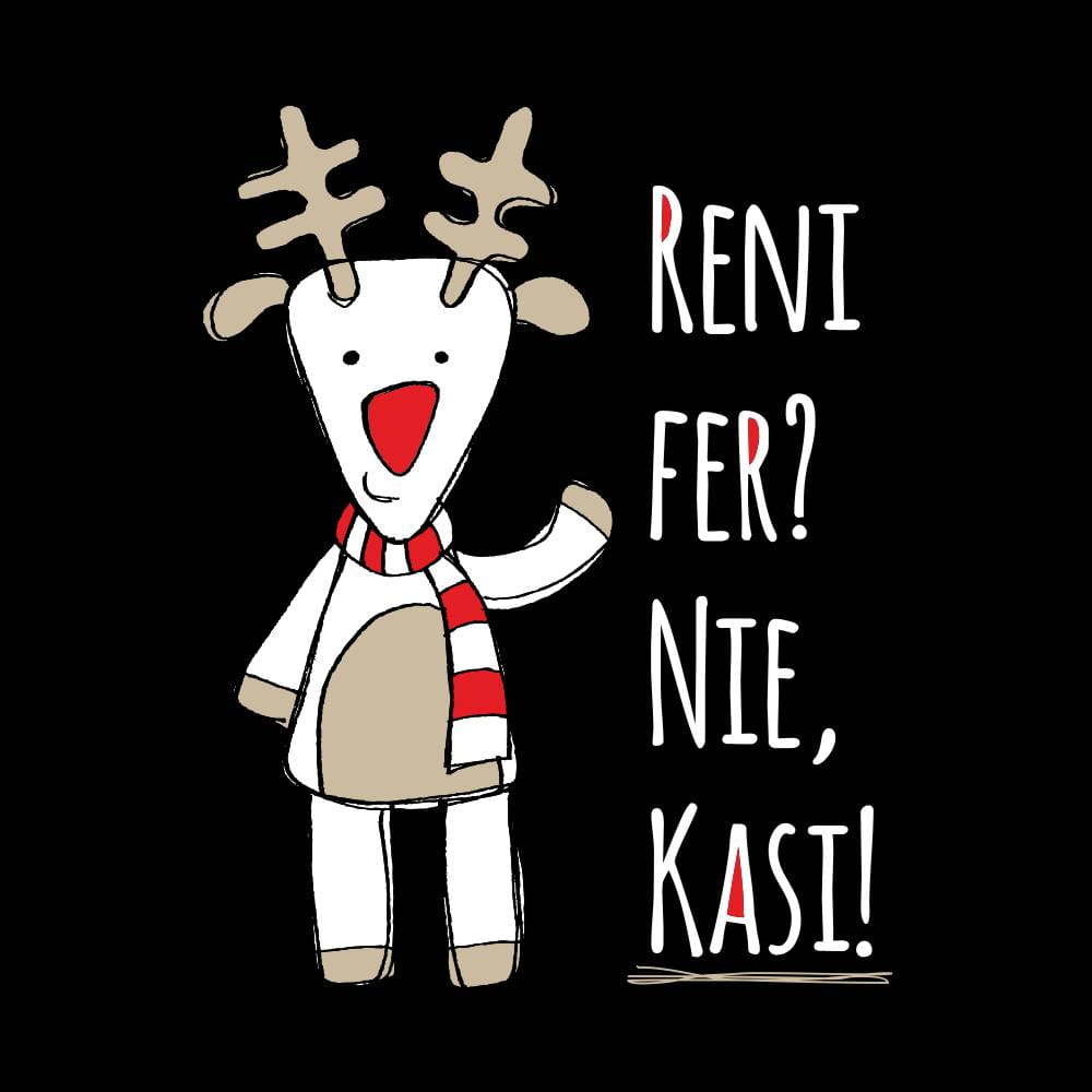 Koszulka Damska T-Shirt Świąteczna Renifer?