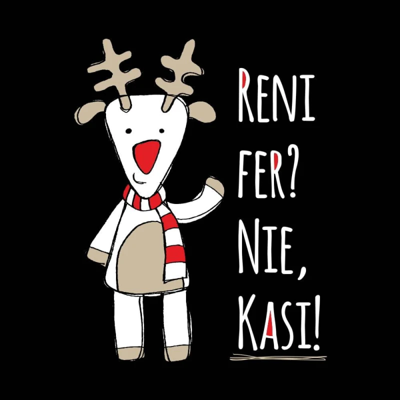 Koszulka Damska T-Shirt Świąteczna Renifer?