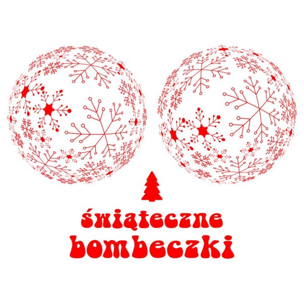Koszulka Damska T-Shirt Świąteczne Bombeczki