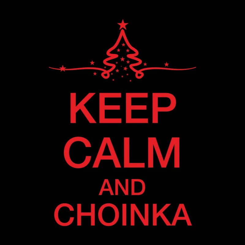 Koszulka Męska T-Shirt Keep Calm And Choinka