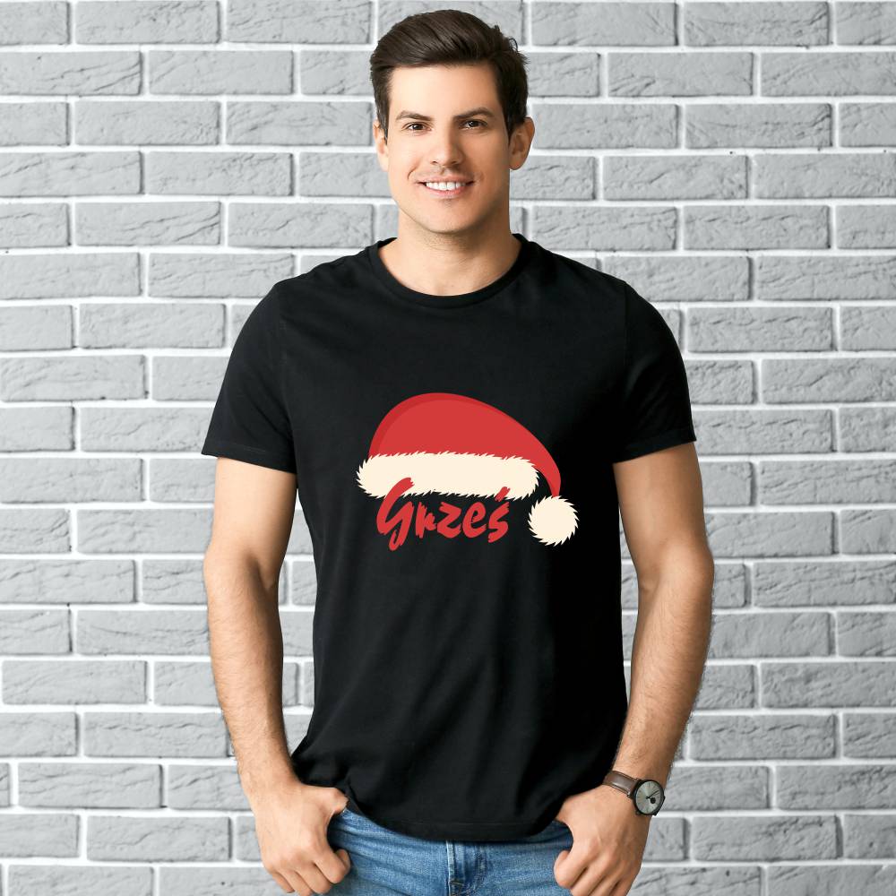 Koszulka Męska T-Shirt Świąteczna Z Imieniem