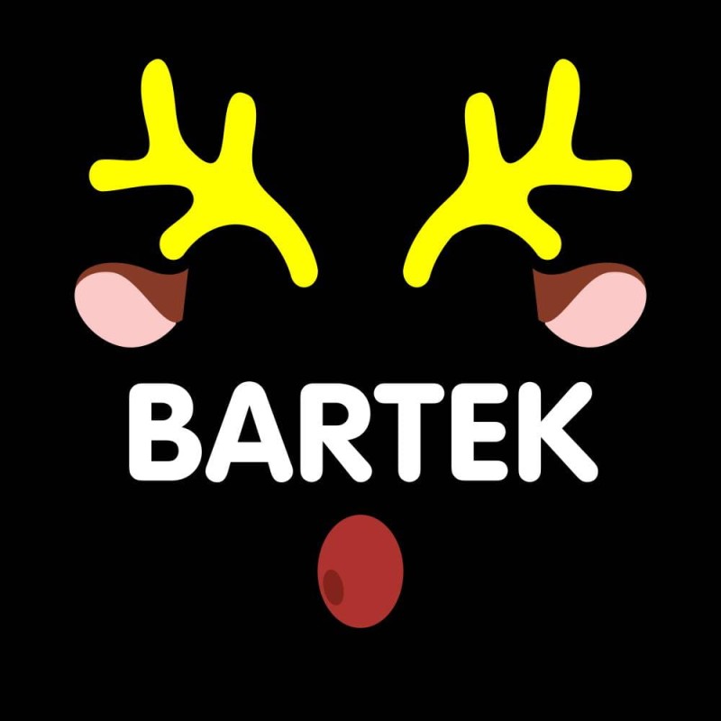 Koszulka Męska T-Shirt Świąteczna Jeleń