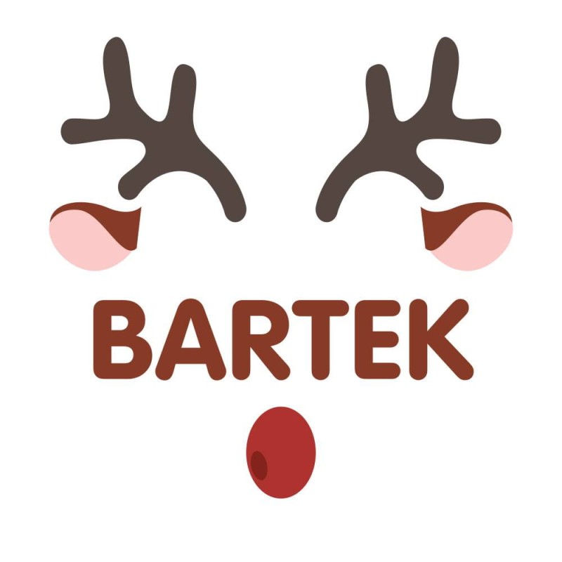 Koszulka Męska T-Shirt Świąteczna Jeleń