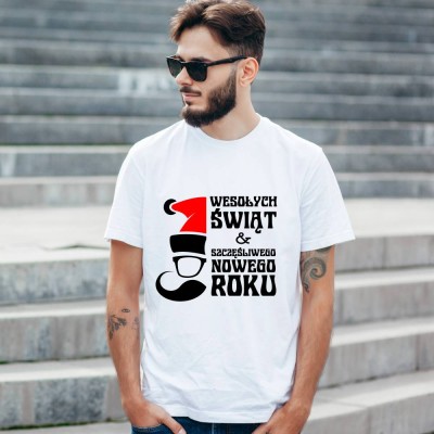 Koszulka Męska Wesołych Świąt
