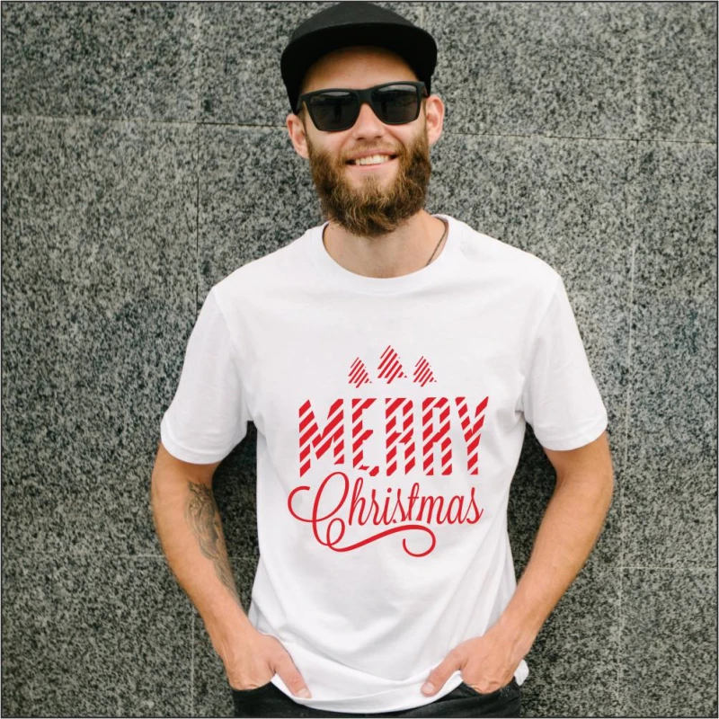 Koszulka Męska T-Shirt Świąteczna Merry Christmas