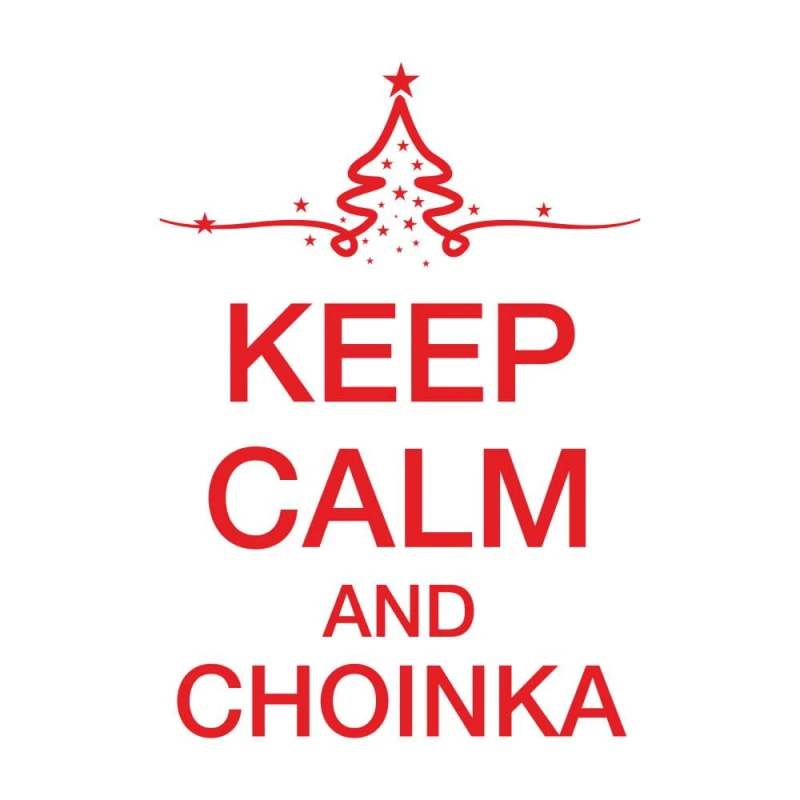 Koszulka Damska T-Shirt Keep Calm And Choinka