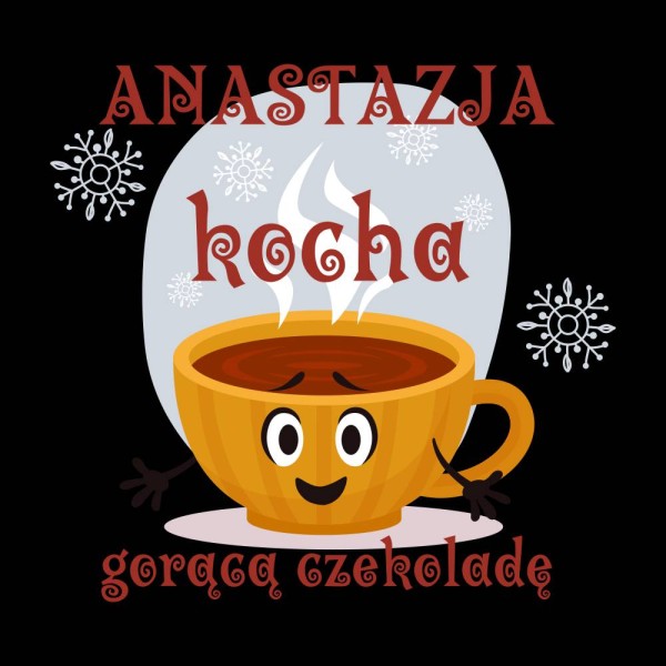 Koszulka Damska T-Shirt Świąteczna Z Imieniem