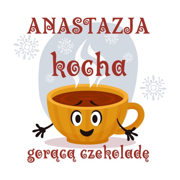 Koszulka Damska T-Shirt Świąteczna Z Imieniem